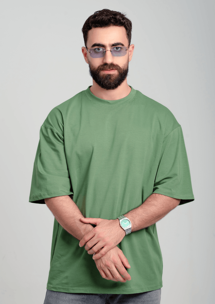 Men’s Oversized Essential T-Shirt – Olive Green