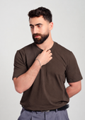 Men’s Regular Fit Essential T-Shirt – Brown
