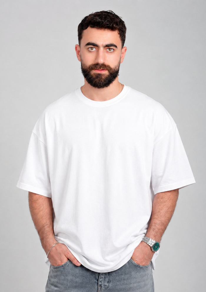 Men’s Oversized Essential T-Shirt – White