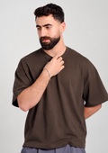 Men’s Oversized Essential T-Shirt – Brown