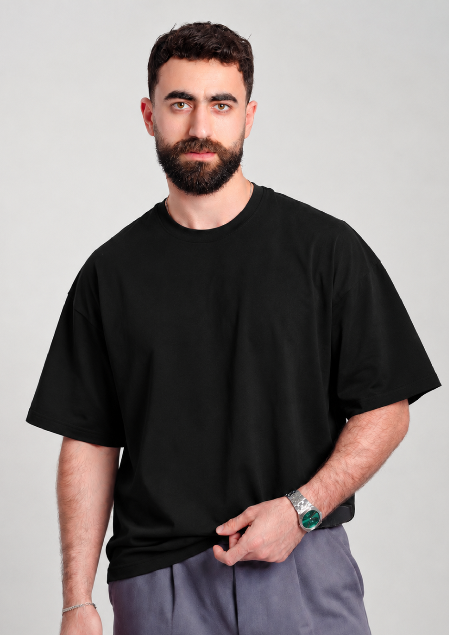 Men’s Oversized Essential T-Shirt – Black