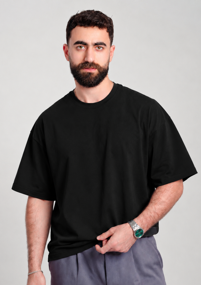 Men’s Oversized Essential T-Shirt – Black