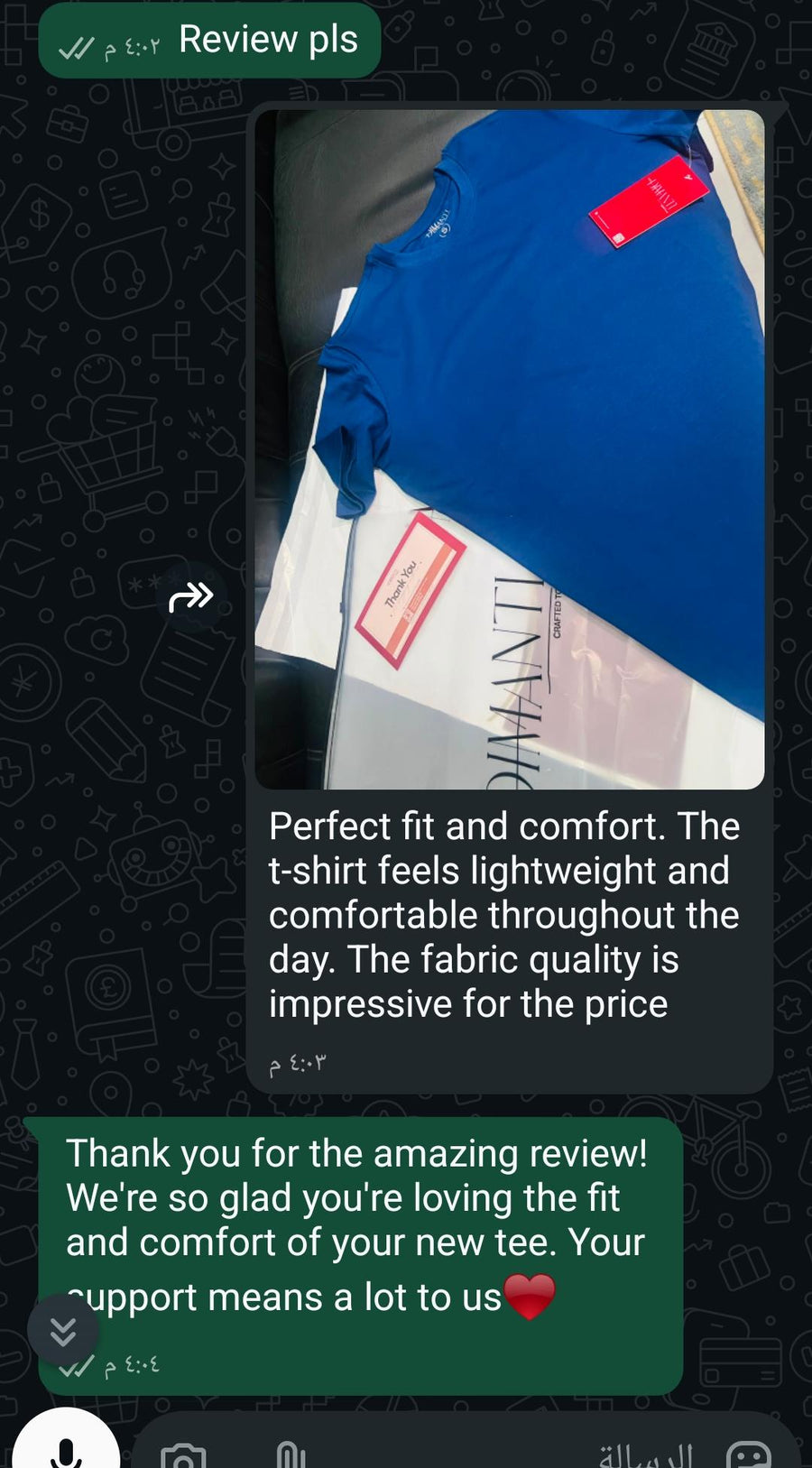 Customer review