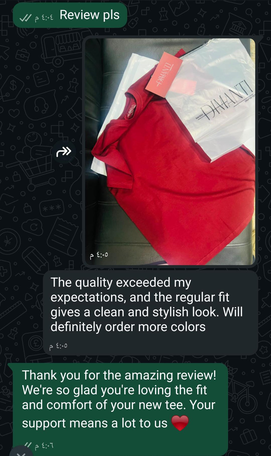 Customer review