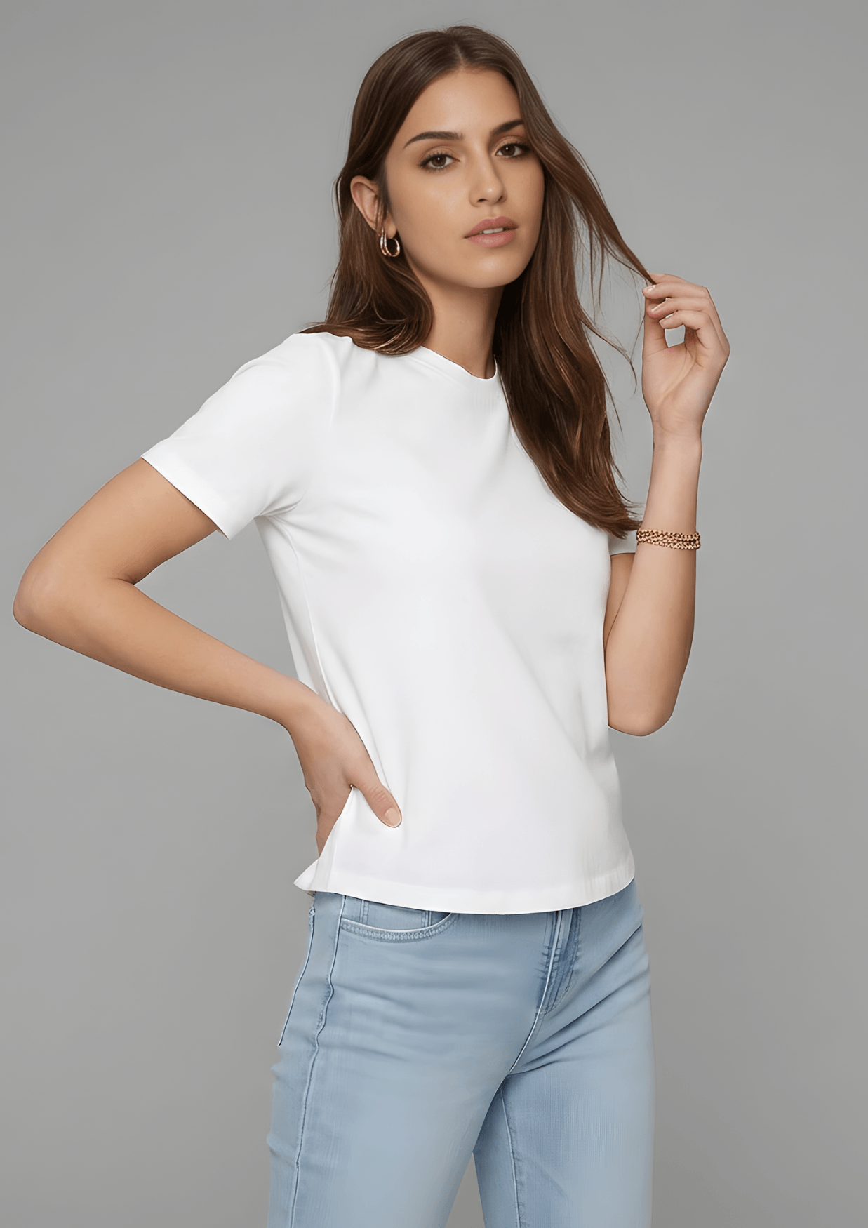 Women’s Essential Cotton Regural Fit  T-Shirt – White