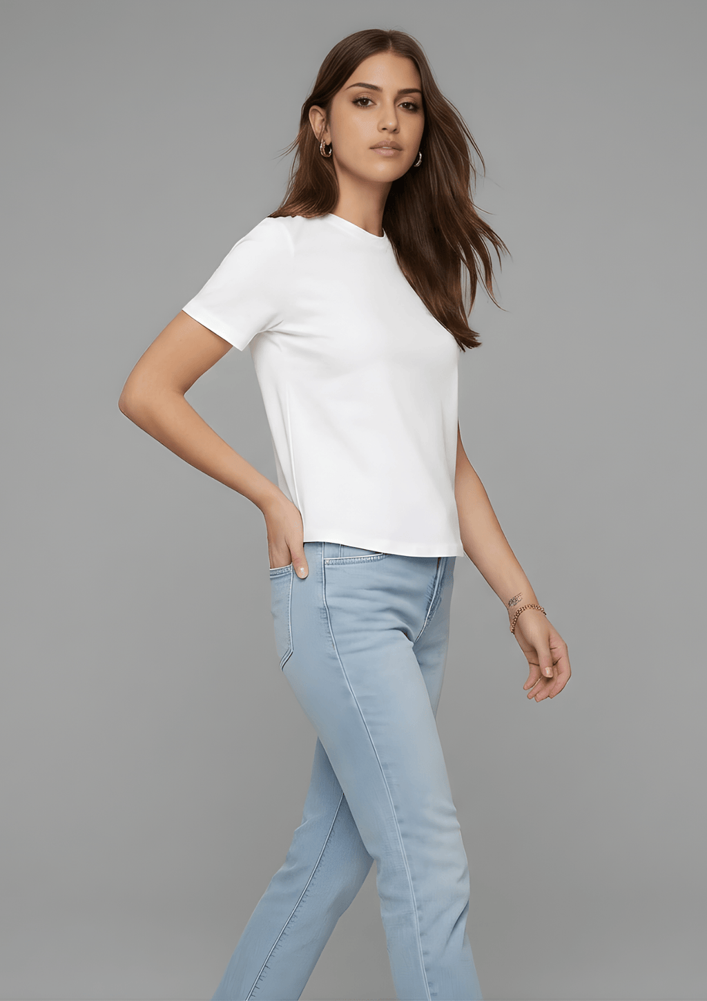 Women’s Essential Cotton Regural Fit  T-Shirt – White