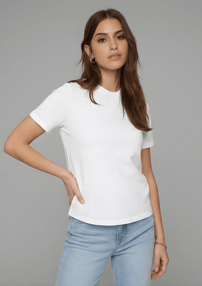 Women’s Essential Cotton Regural Fit  T-Shirt – White
