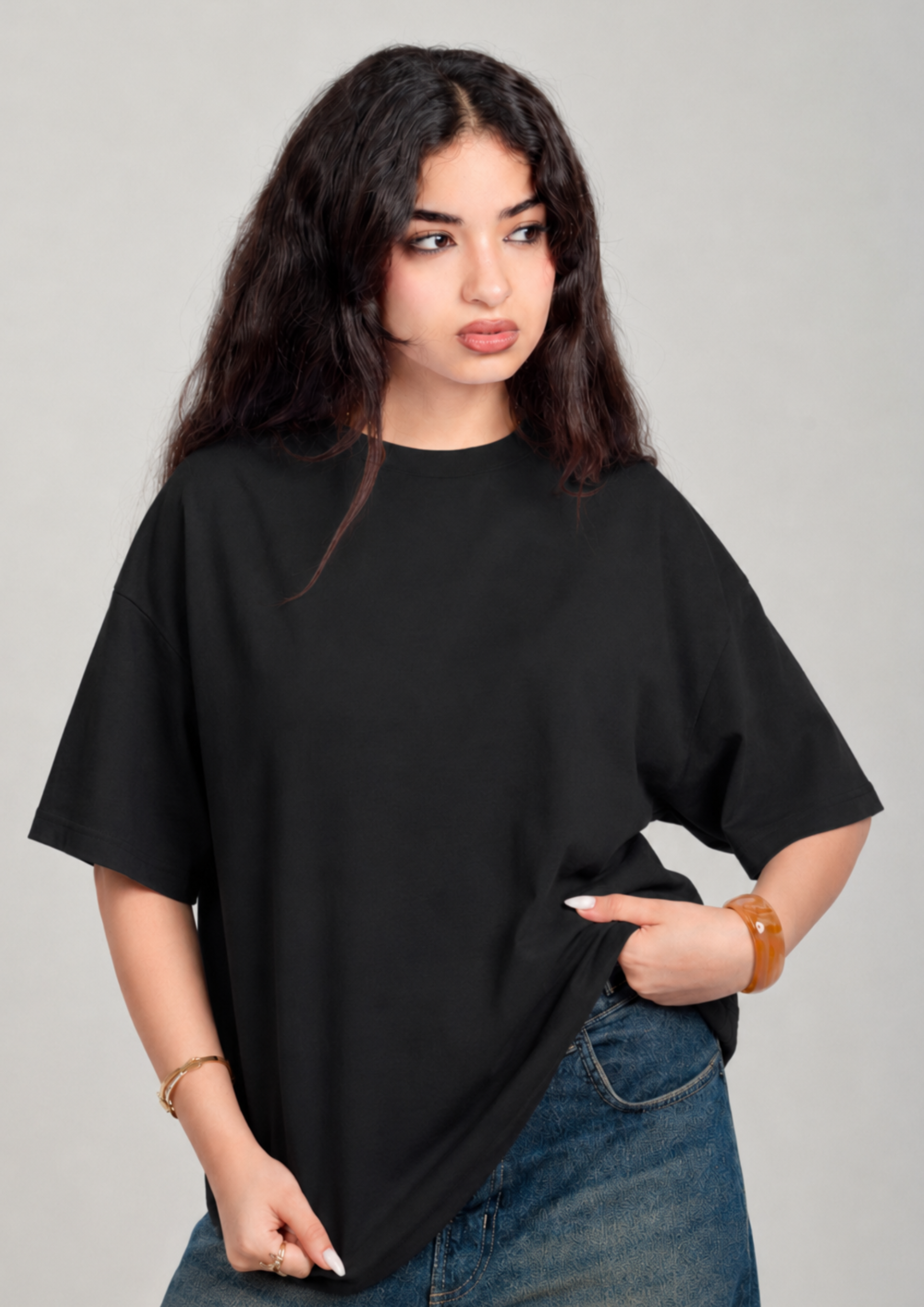 Women’s Oversized Essential T-Shirt – Black